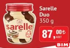 SARELLE DUO SÜTLÜ KAKAOLU FINDIK KREMASI 350 GR